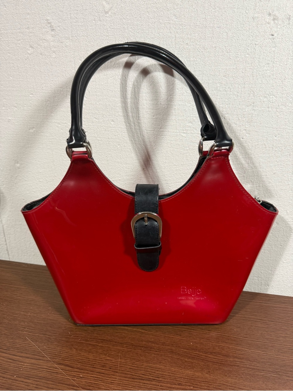 Beijo Patent Red Y2K Handbag